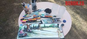 Sketching Sitges Acuarela Dibujo Urbano 300x100000